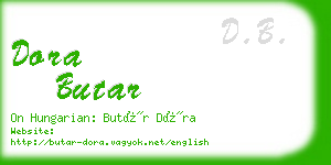 dora butar business card